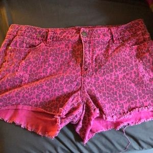 Torrid Leopard pink shorts